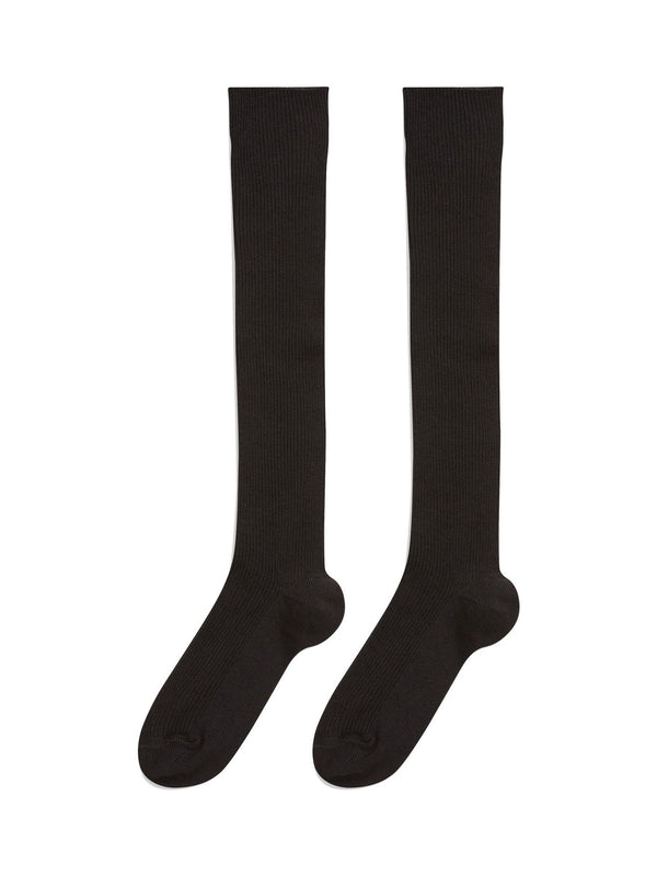 Black 2 Pack Cotton Rich Over Knee School Socks