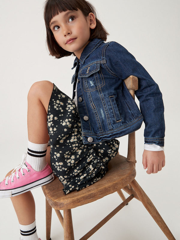 Dark Wash Western 100% Cotton Jacket (3-16yrs)