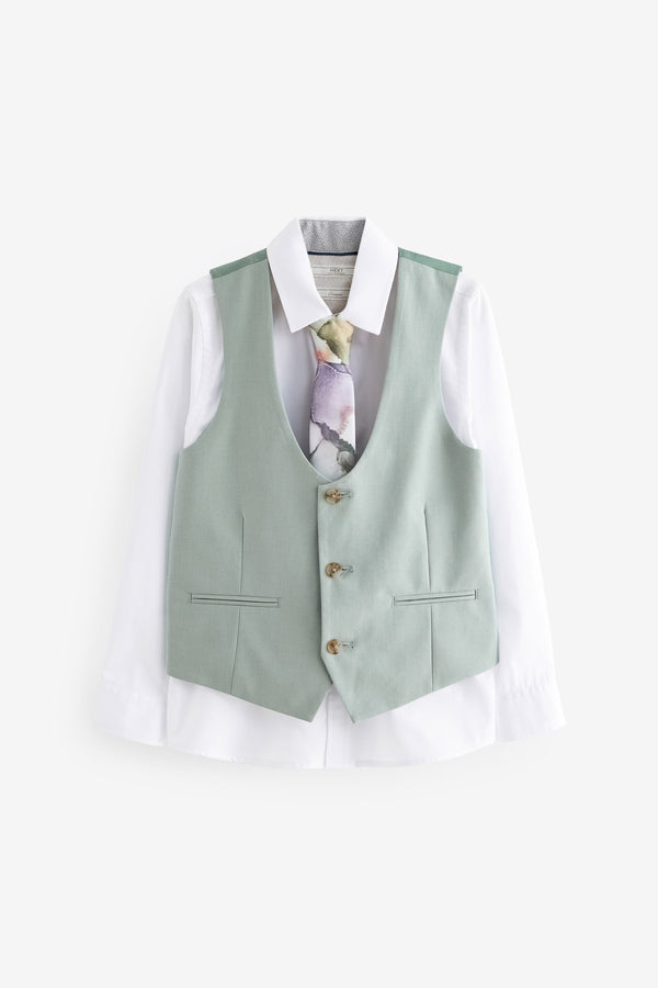 Mint Green Waistcoat Set (12mths-16yrs)