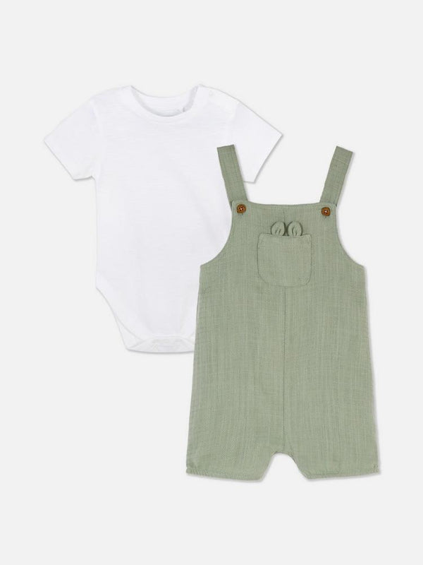 Primark woven dungarees set