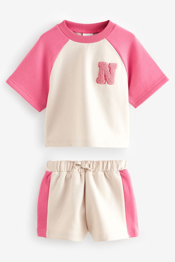 Copy Pink T-Shirt And Shorts Set