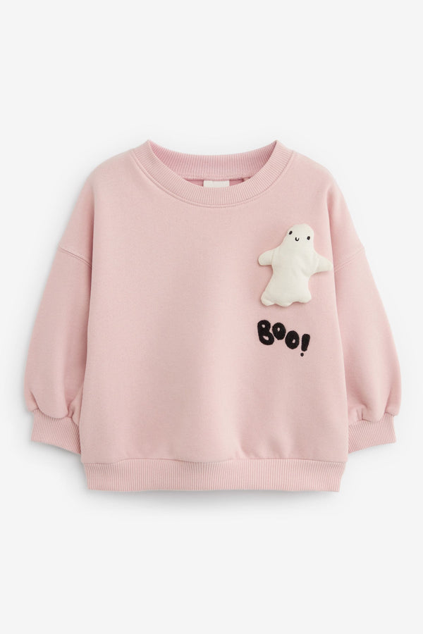 Pink Halloween Sweatshirt (3mths-7yrs)