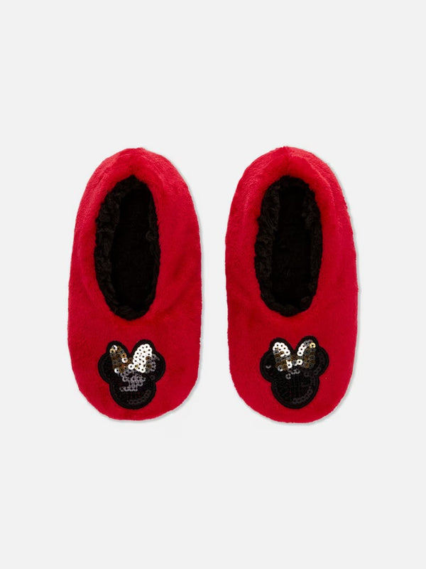 Disney Minnee fluffy footlet slippers