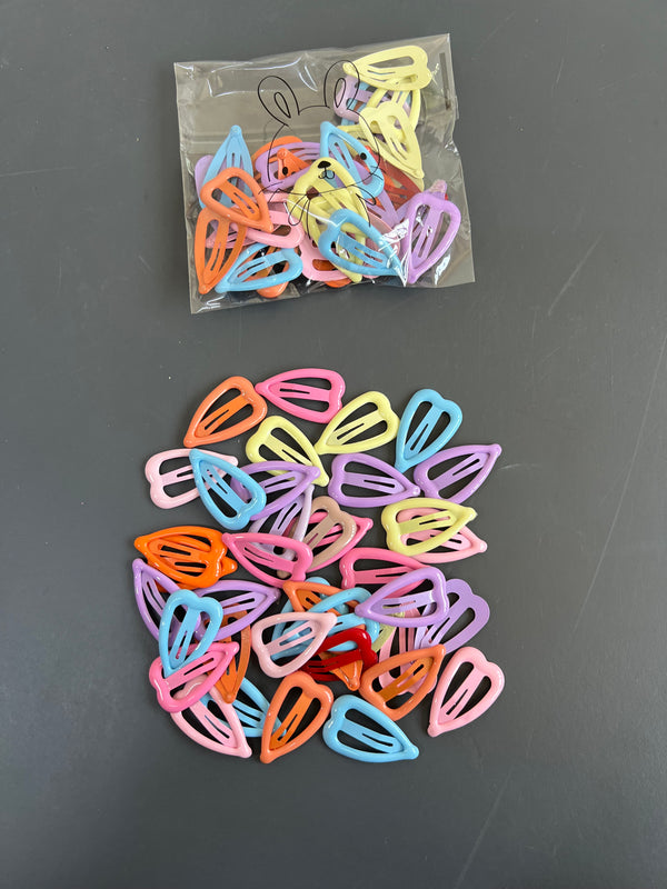 Heart hair clips