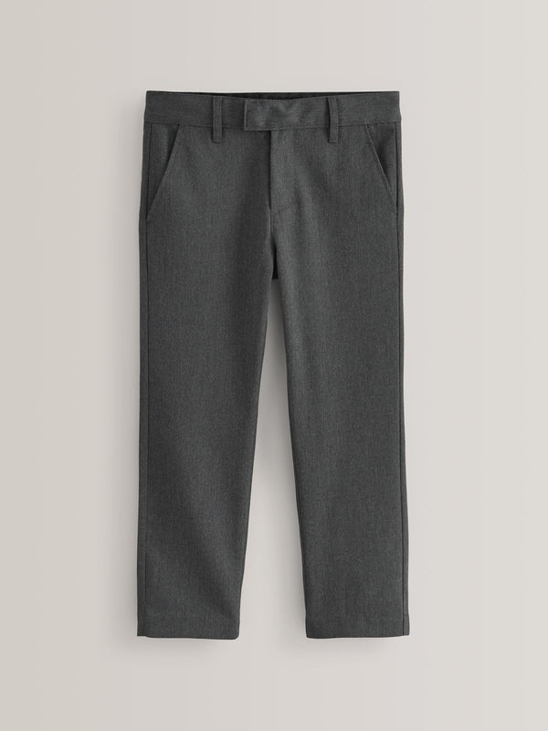 Grey Regular Waist School Formal Slim Trousers (3-17yrs)
