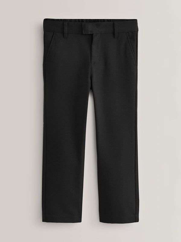 Black Regular Waist School Formal Slim Trousers (3-17yrs)