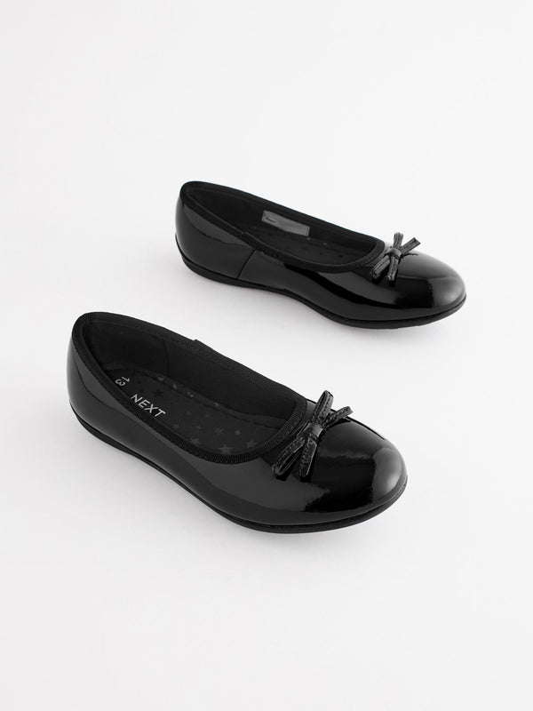 Black Patent Standard Fit (F) School Leather Ballet Shoes