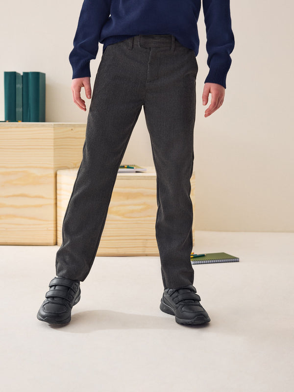 Grey Slim Waist School Formal Slim Trousers (3-17yrs)