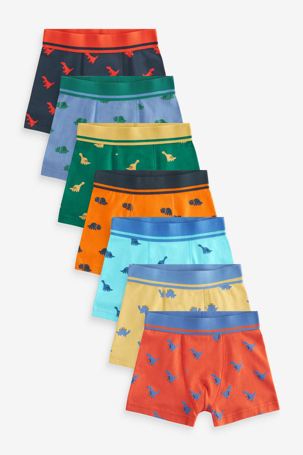 Bright Mini Dino Print Trunks 7 Pack (1.5-16yrs)