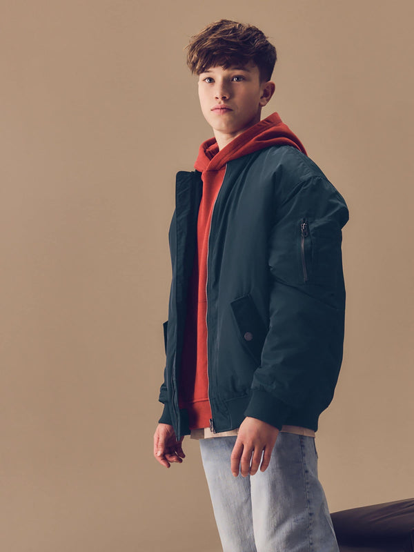 Navy Blue Bomber Jacket (3-16yrs)