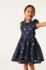 Baker by Ted Baker Navy Cloque Dress