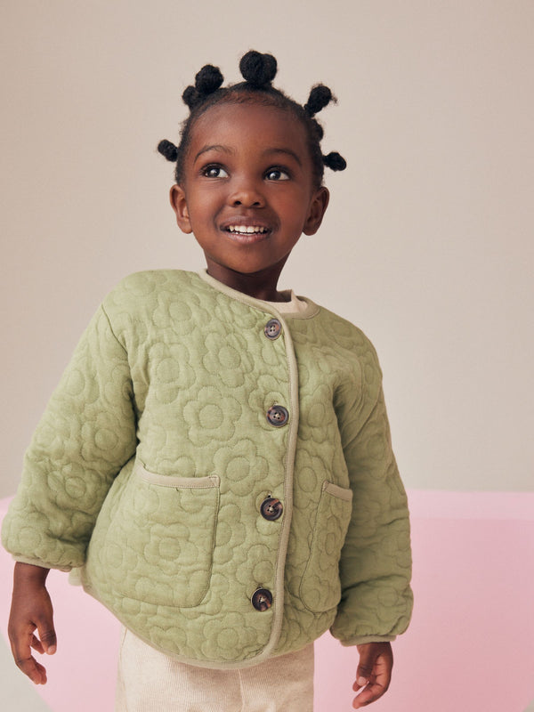 Green Quilted Jacket (3mths-7yrs)