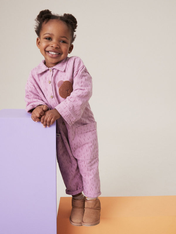 Purple Long Sleeve Jumpsuit (3mths-7yrs)