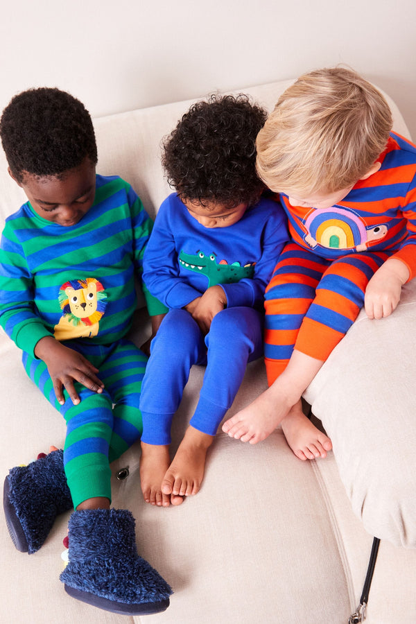 Multi Bright Animal Snuggle Pyjamas 3 Pack (9mths-8yrs)