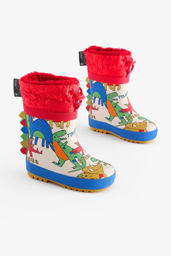 Red/Blue Thermal Thinsulate™ Lined Cuff Wellies