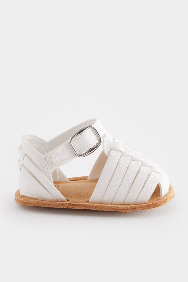 White Fisherman Baby Sandals (0-24mths)