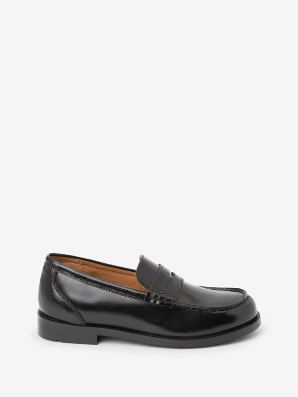 Black Leather Loafers