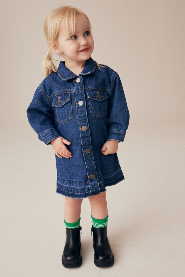 Blue Denim Shirt Dress (3mths-8yrs)