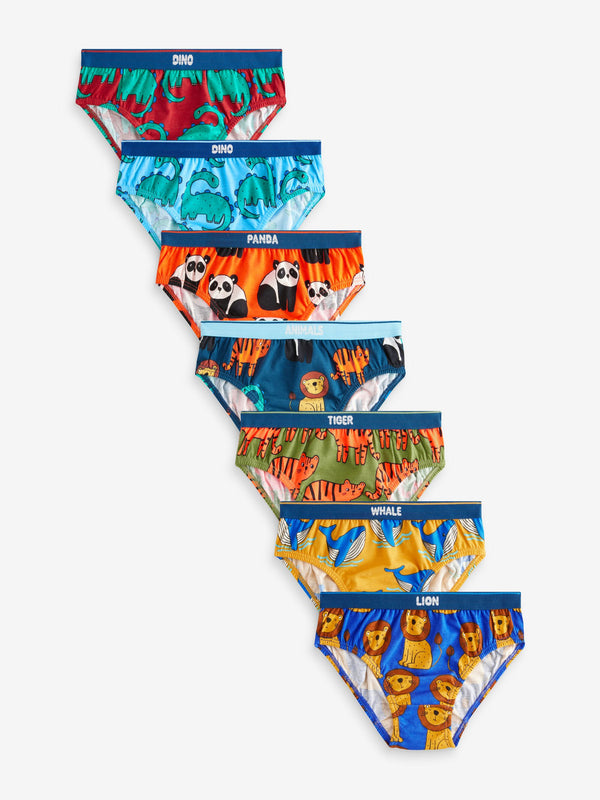 Bright Animals Cotton Briefs 7 Pack (1.5-10yrs)