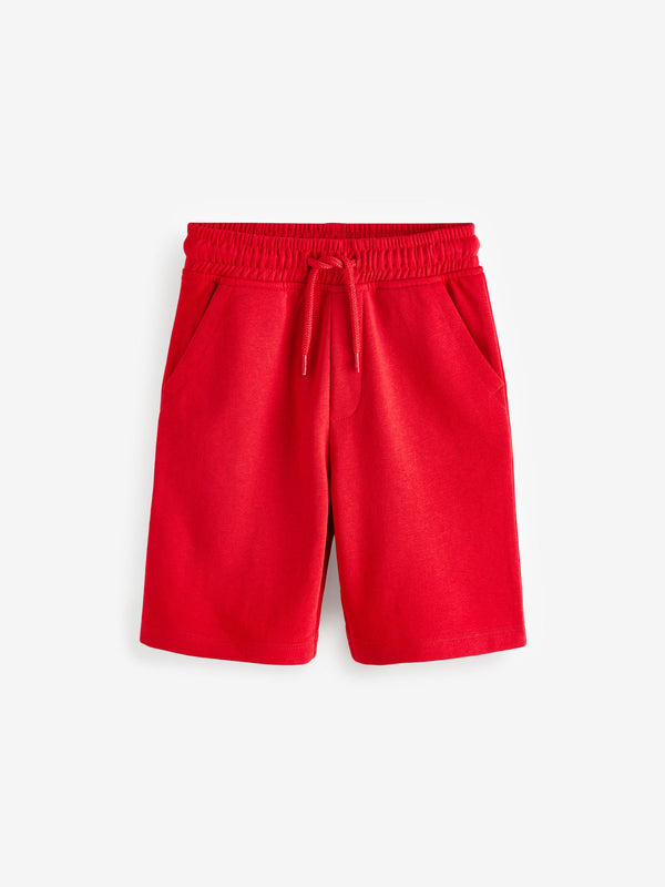 Red Bright Regular Fit Basic Shorts (3-16yrs)