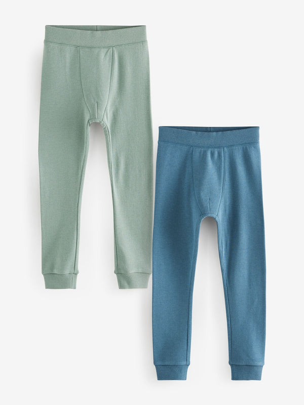 Blue/Teal Thermal Leggings 2 Pack (2-16yrs)
