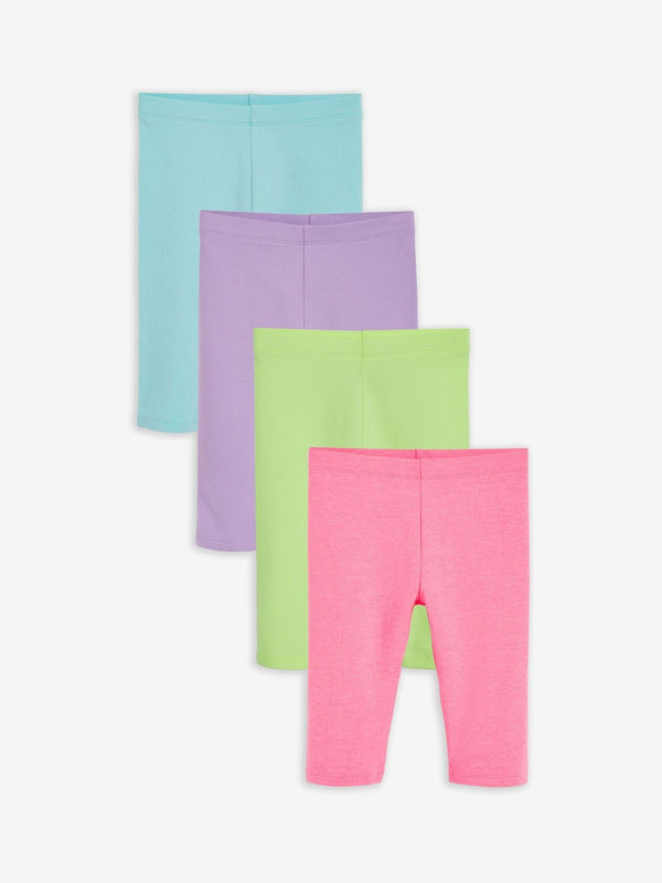 Neon 4 Pack Cropped Leggings (3-16yrs)