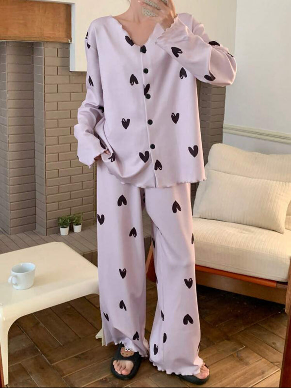 Women hearts pyjamas