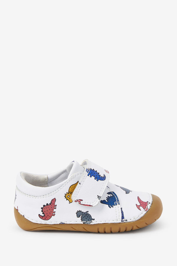 Dino Print Standard Fit (F) Crawler Shoes