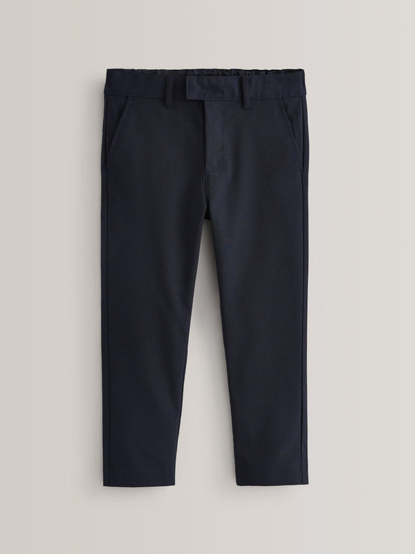 Navy Plus Waist School Formal Stretch Skinny Trousers (3-17yrs)