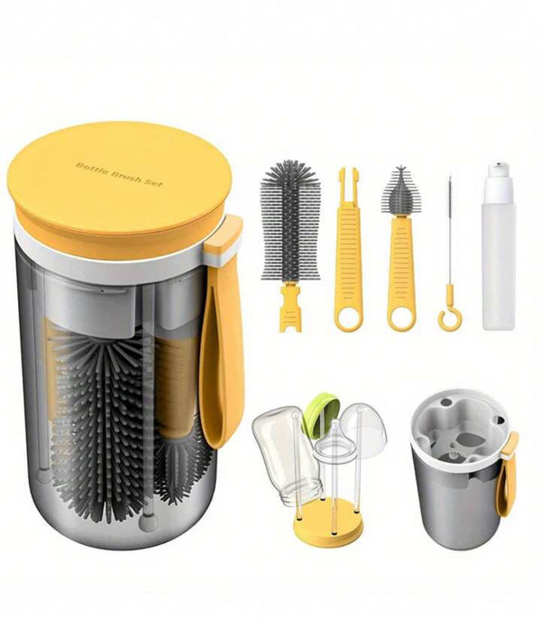 Travel cleaning bottles kit