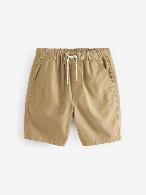 Tan Brown Regular Fit Pull-On Shorts (3-16yrs)