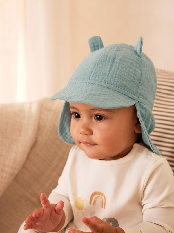 Green Legionnaire Baby Hat (0mths-2yrs)