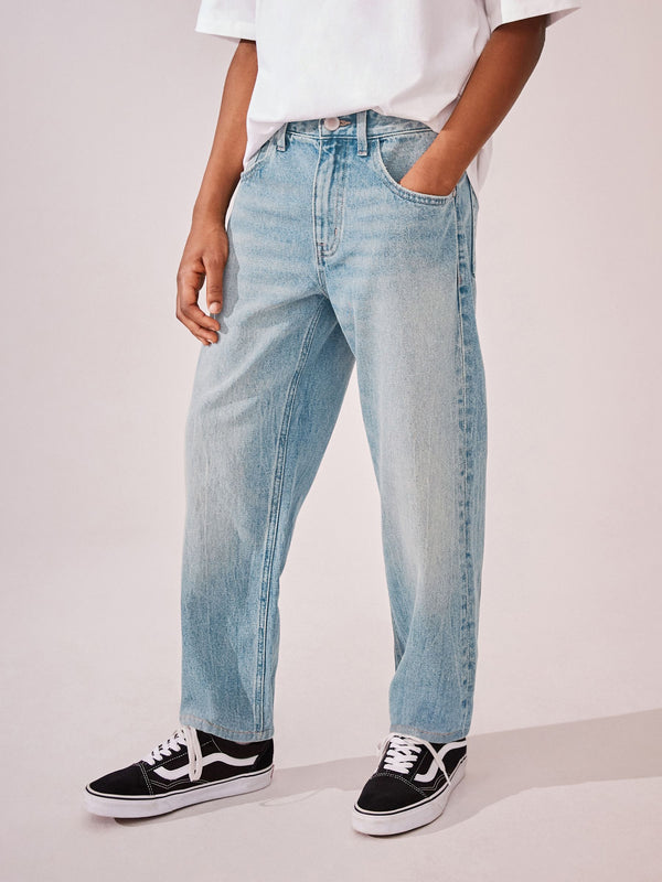 Mid Blue Wide Fit Super Wide Fit Authentic Jeans (3-16yrs)