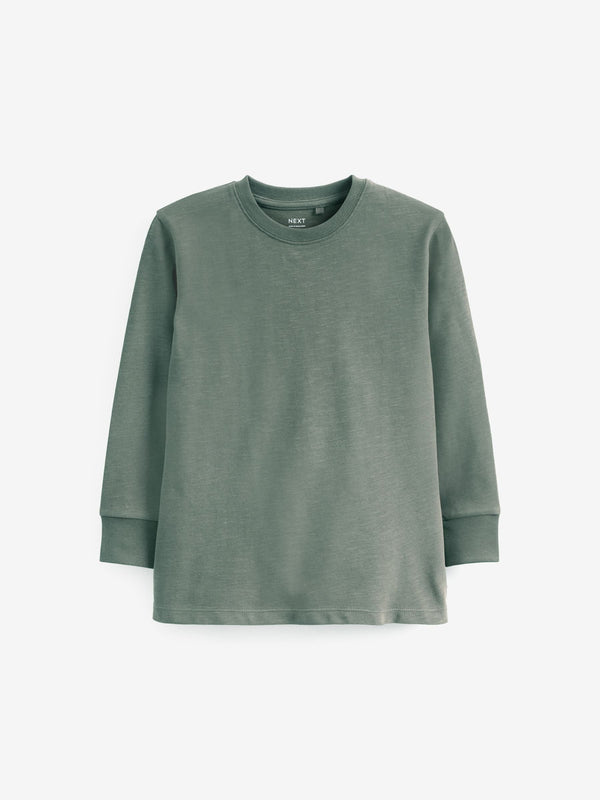 Green Mineral Regular Fit Long Sleeve Cosy T-Shirt (3-16yrs)