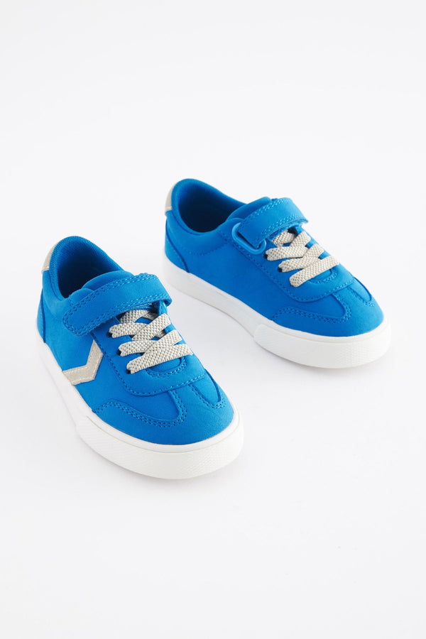 Cobalt Blue Touch Fastening Chevron Trainers