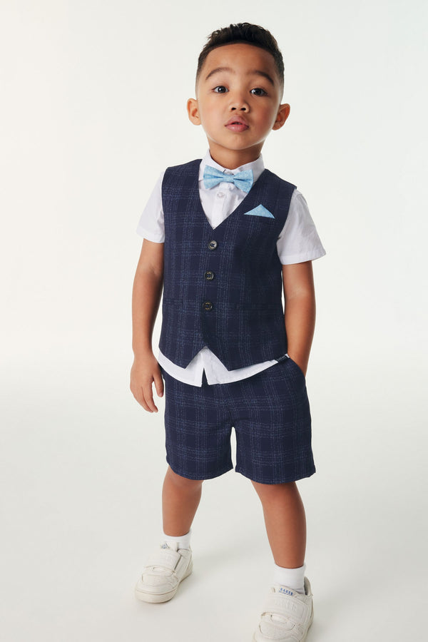 Blue Baker by Ted Baker Shirt Waistcoat and Short Set