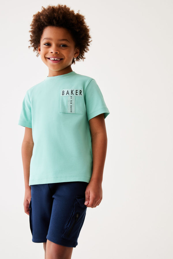 Green Baker by Ted Baker Nylon Pocket T-Shirt