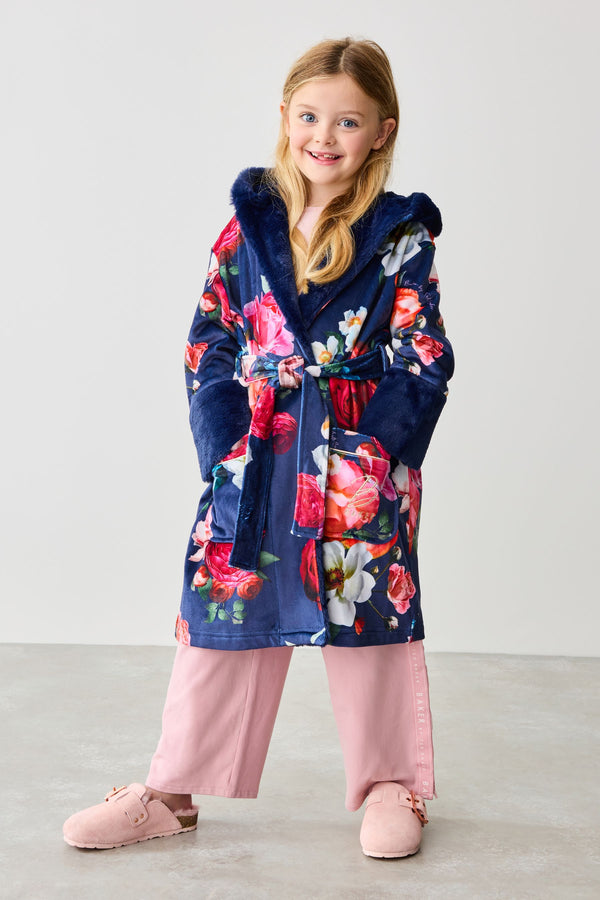 Baker by Ted Baker Navy Floral Robe