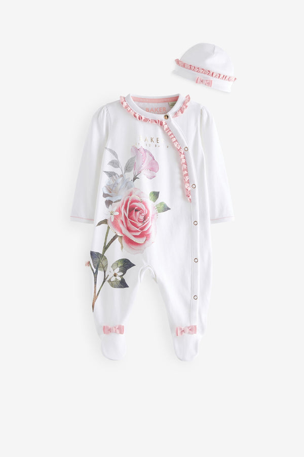 White Rose Baker by Ted Baker Tulle Sleepsuit