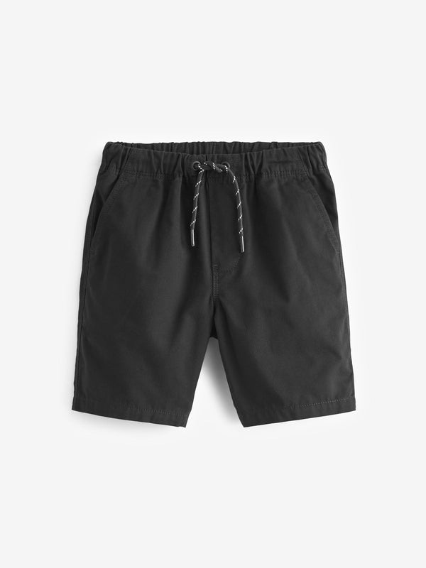 Black Regular Fit Pull-On Shorts (3-16yrs)
