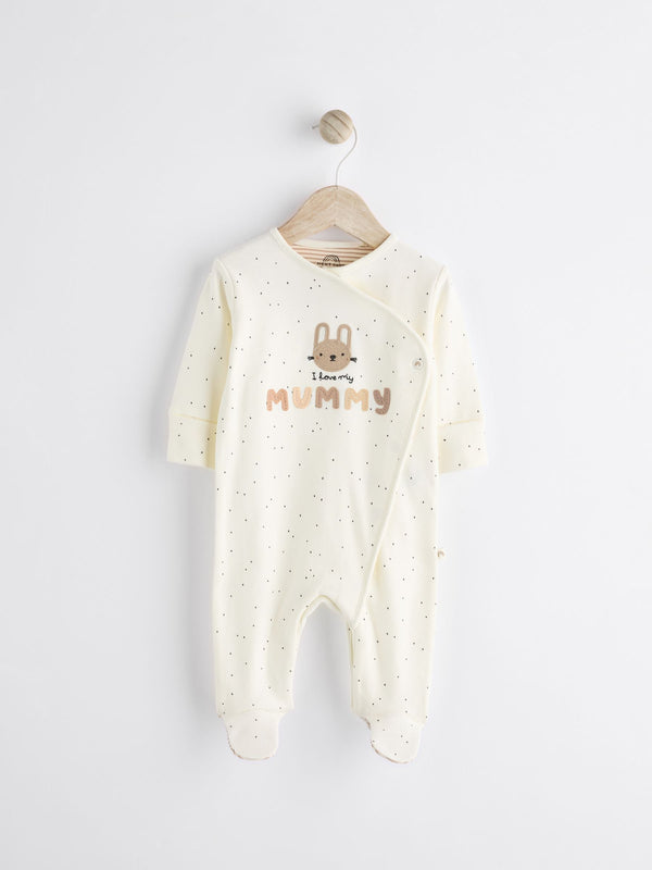 Mummy Neutral 100% Cotton Family Sleepsuit (0-18mths)