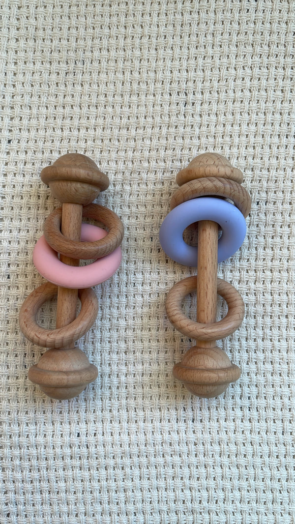 Wooden rattle