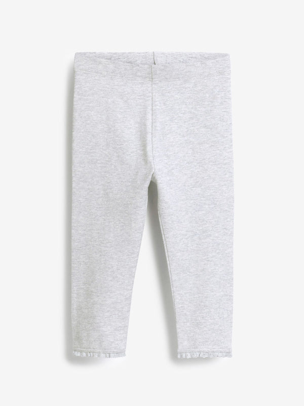 Grey Lace Trim Leggings (3mths-7yrs)