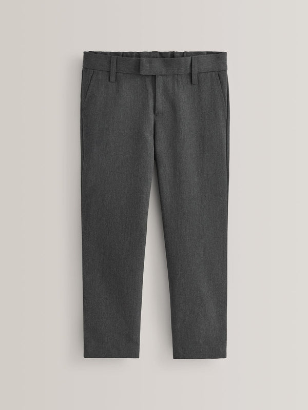 Grey Plus Waist School Formal Slim Trousers (3-17yrs)