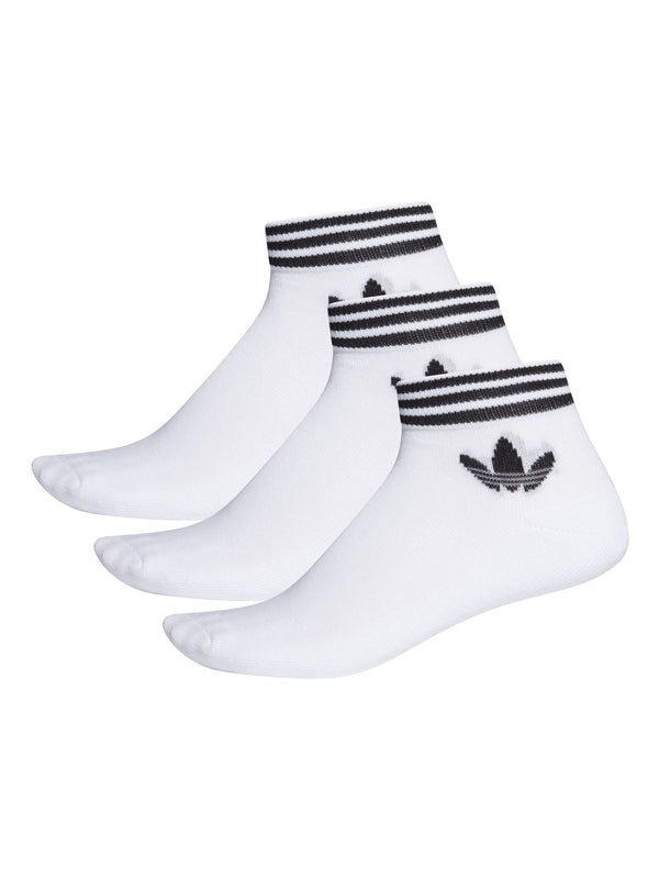 adidas Snow White Trefoil Ankle Socks 3 Pack