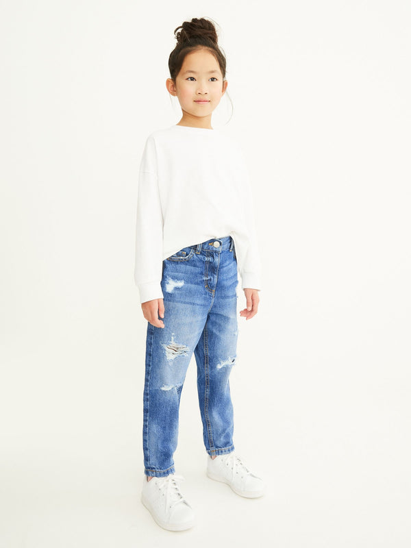 Blue Denim Mom 100% Cotton Jeans (3-16yrs)