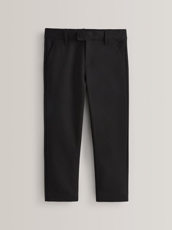 Black Plus Waist School Formal Slim Trousers (3-17yrs)