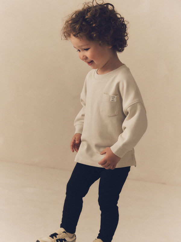 Grey Long Sleeve Top and Leggings Set immediate