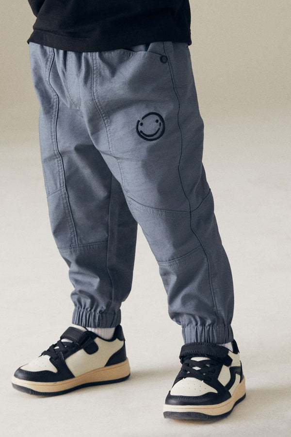 Blue Seam Detail Cargo Trousers (3mths-7yrs)