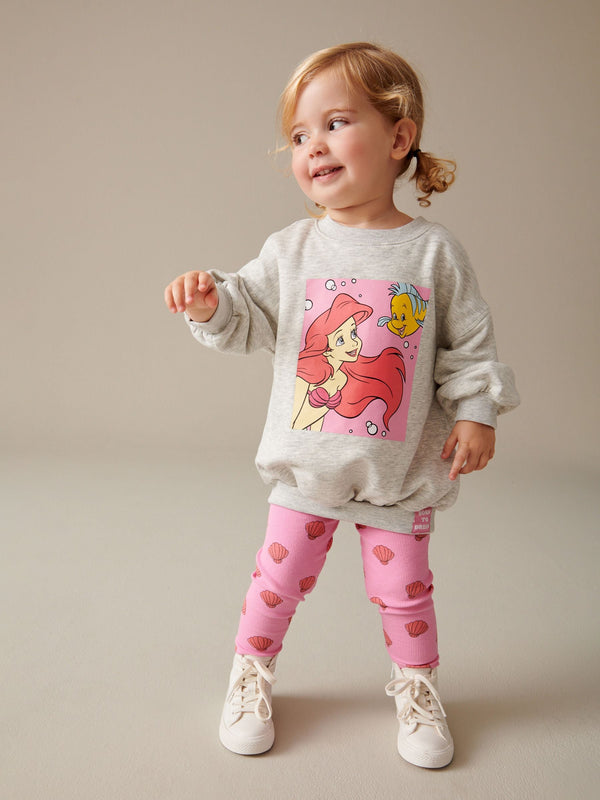 Grey Disney Little Mermaid Ariel Jumper and Leggings Set (3mths-7yrs)